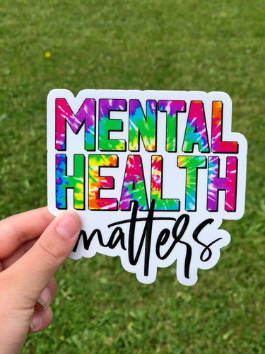 Mental Health Matters Vinyl Sticker / Mental Health Decal / Mental Health Matters Decal / Mental Health Matters Bumper Sticker