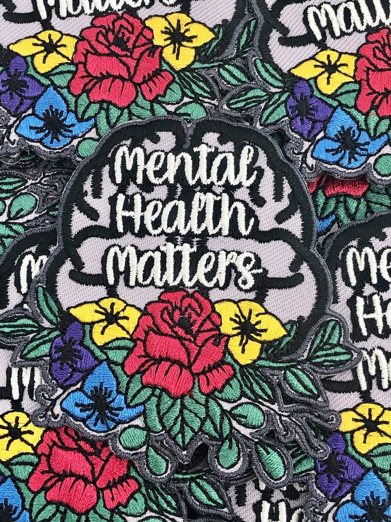 Mental Health Matters Fun Patch / Mental Health Patch / Mental Health Matters Embroidered Patch / Mental Health Matters