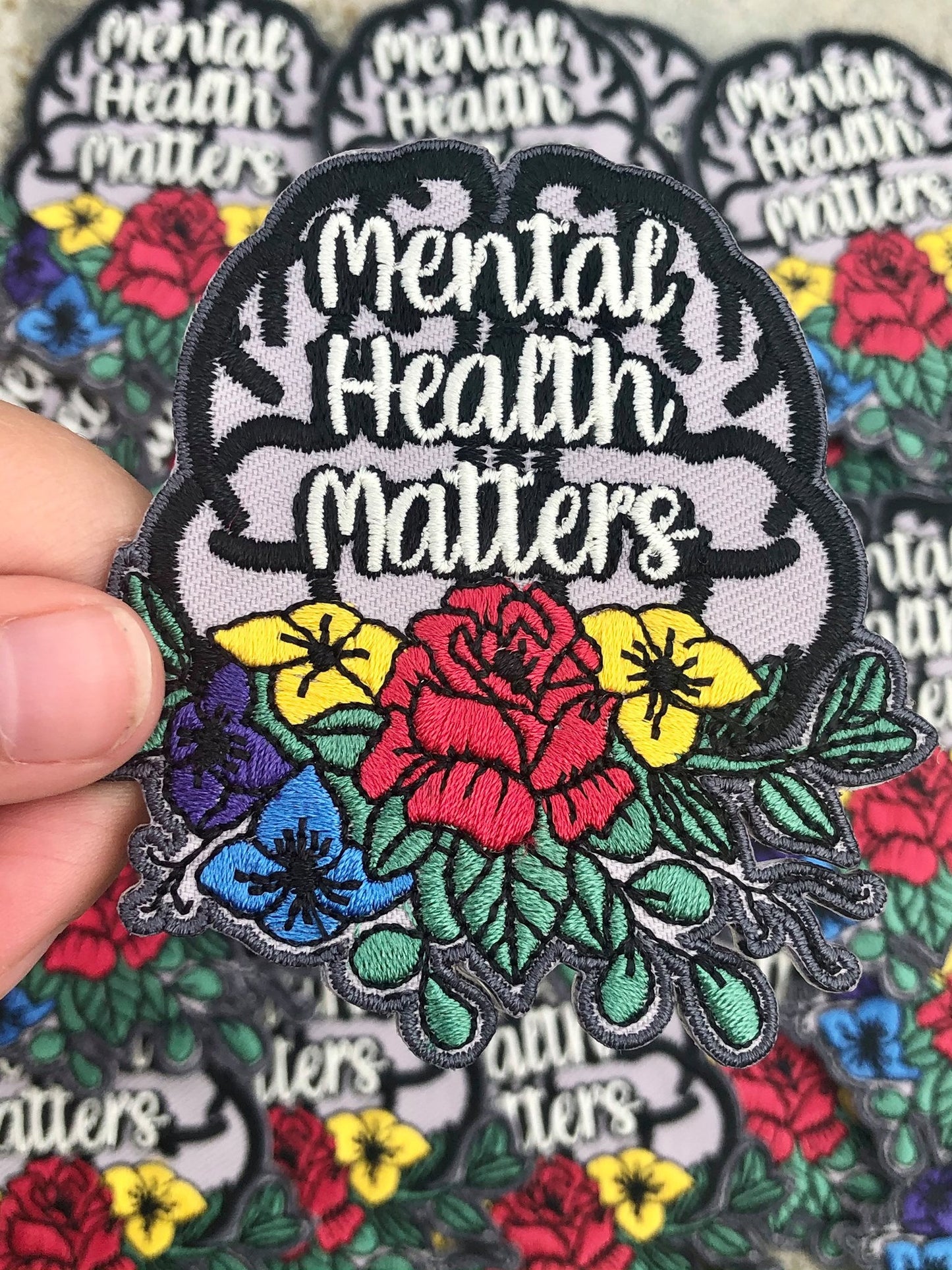 Mental Health Matters Fun Patch / Mental Health Patch / Mental Health Matters Embroidered Patch / Mental Health Matters