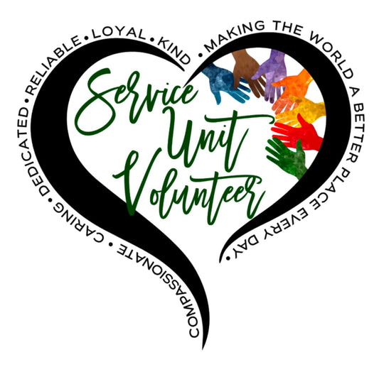 Service Unit Volunteer SVG / JPEG / PNG File / Service Unit Cut File / Service Unit Member