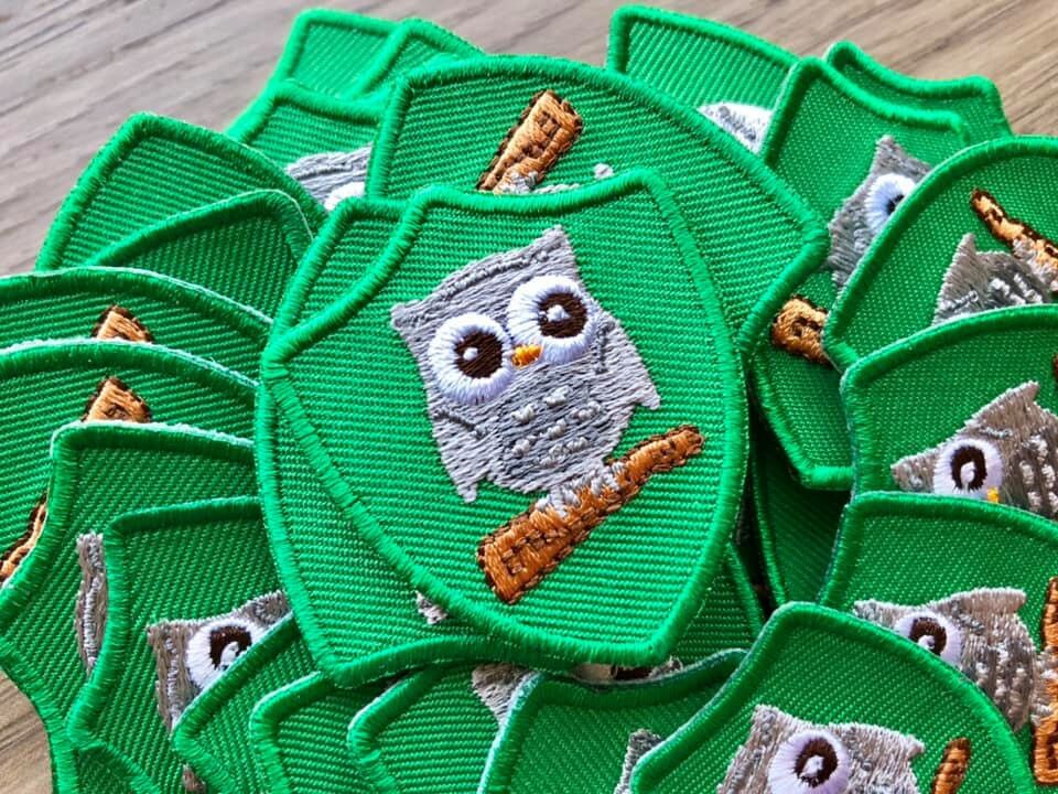 Wise Owl Crest / Wise Owl Troop Crest /Owl Troop Crest / Wise Owl Leader Crest / Unofficial Troop Crest