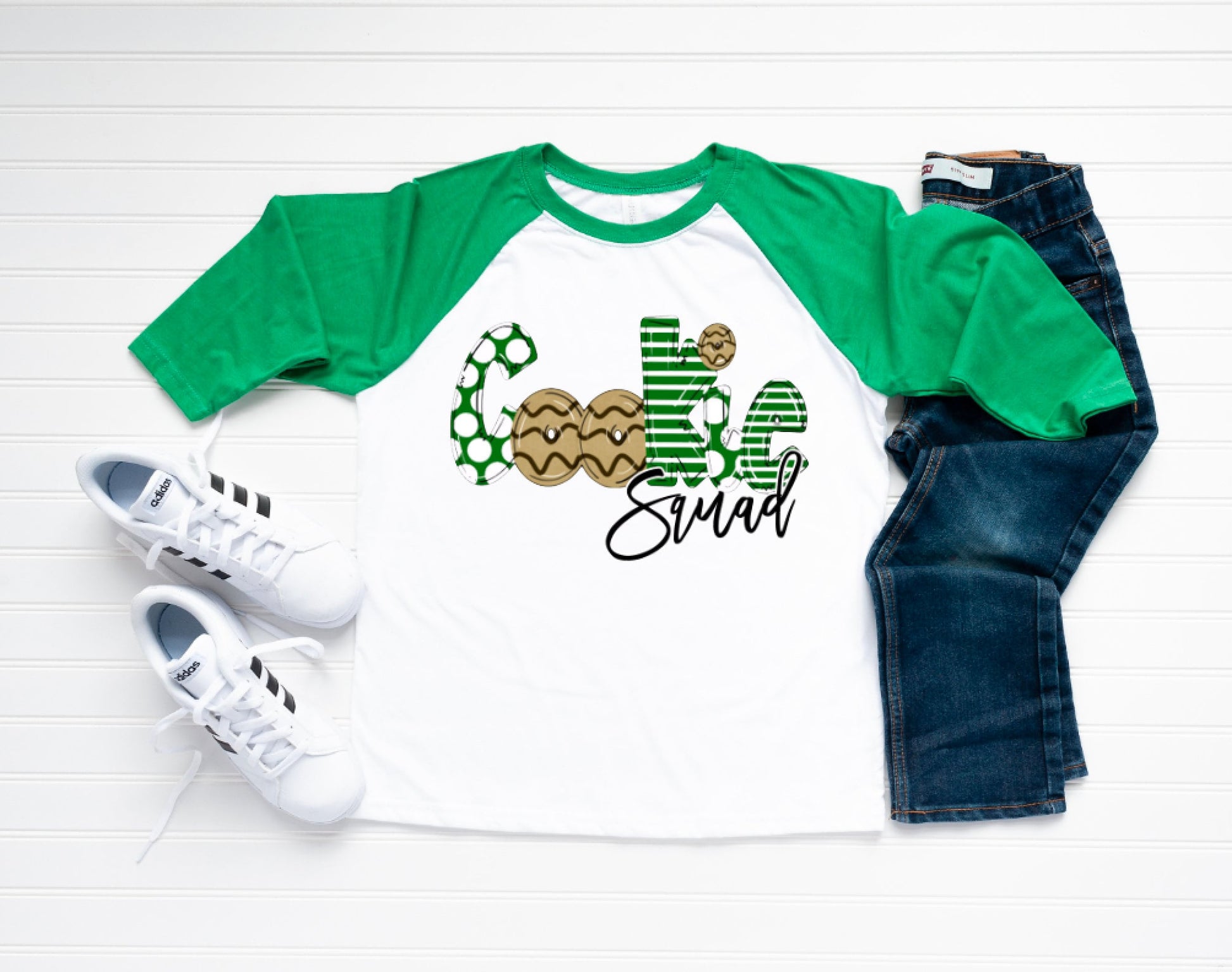 Cookie Squad Raglan / Cookie Season Raglan / Cookie Seller Raglan / Scout Cookie Season / Cookie Season / Cookie Seller Apparel