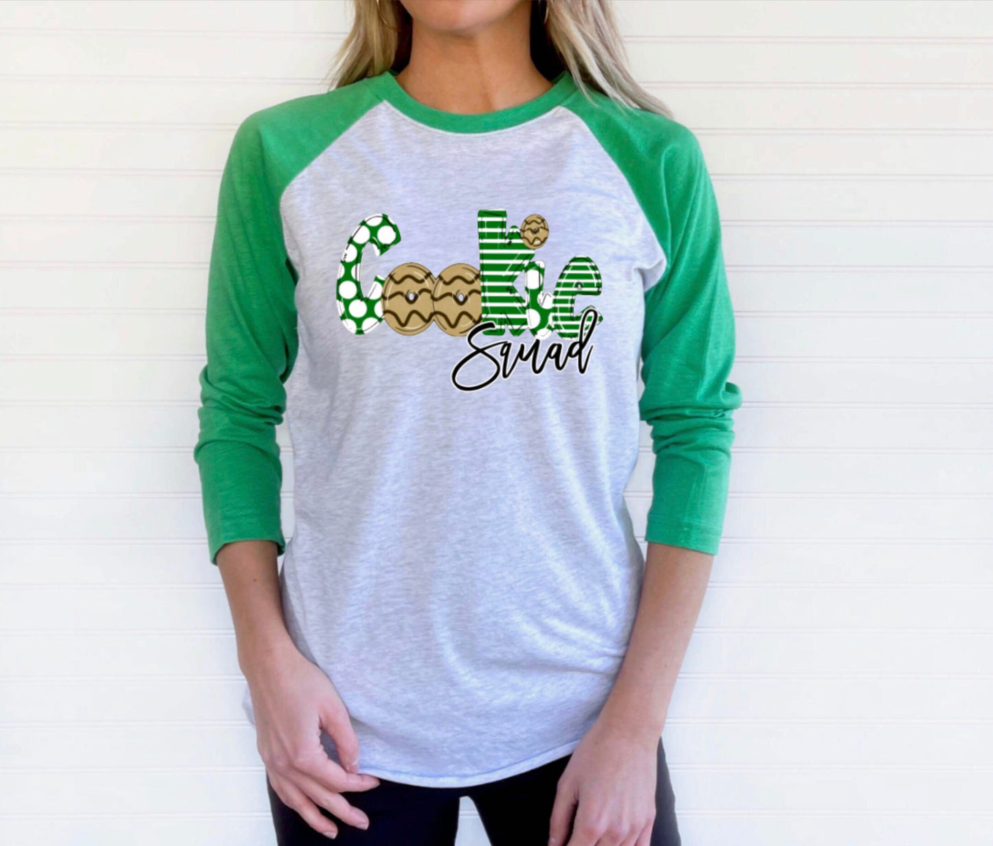 Cookie Squad Raglan / Cookie Season Raglan / Cookie Coordinator / Cookie Mom / Cookie Season Shirt