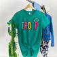 Colorful Scout Troop Shirt / Rainbow of Color Scout Troop Shirt / Scout Troop Shirt