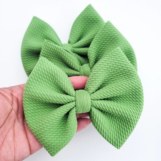 Hair Bow - Pistachio