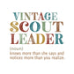 Vintage Scout Leader DTF Transfer
